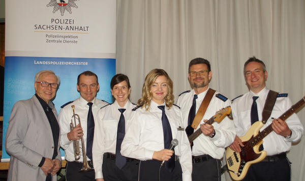 Die Soulband des Landespolizeiorchesters Sachsen-Anhalt.