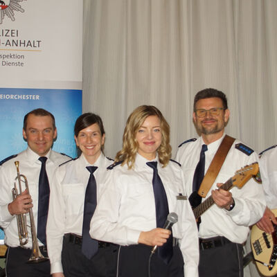 Die Soulband des Landespolizeiorchesters Sachsen-Anhalt.