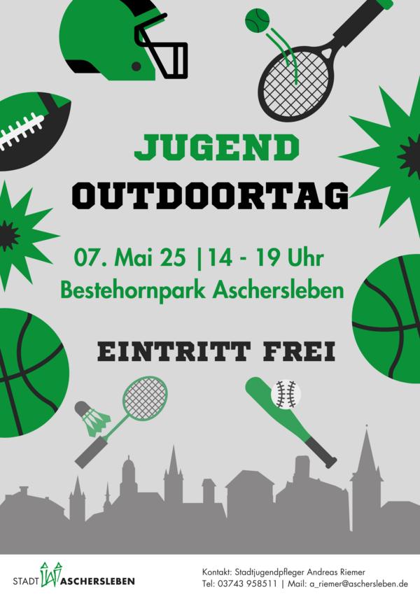 Bild vergrößern: Plakat zum Outdoor-Tag der Jugend