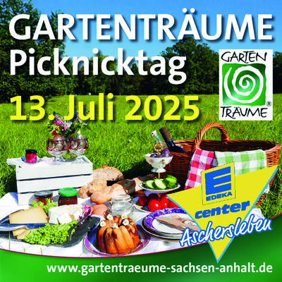 Der Gartenträume-Picknicktag mit dem E-Center Aschersleben im Stadtpark.
