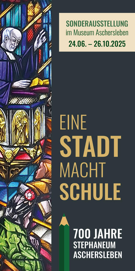 Bild vergrößern: Sonderausstellung "Eine Stadt macht Schule" im Museum Aschersleben