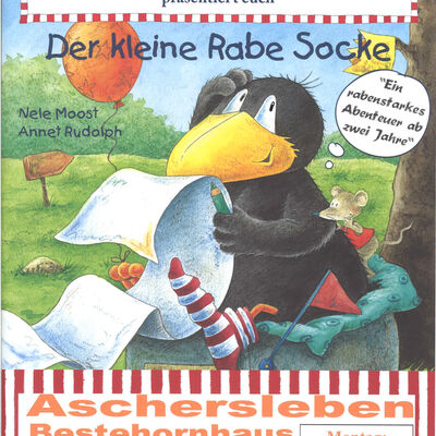 Das Puppentheater Traumland zeigt "Der kleine Rabe Socke".