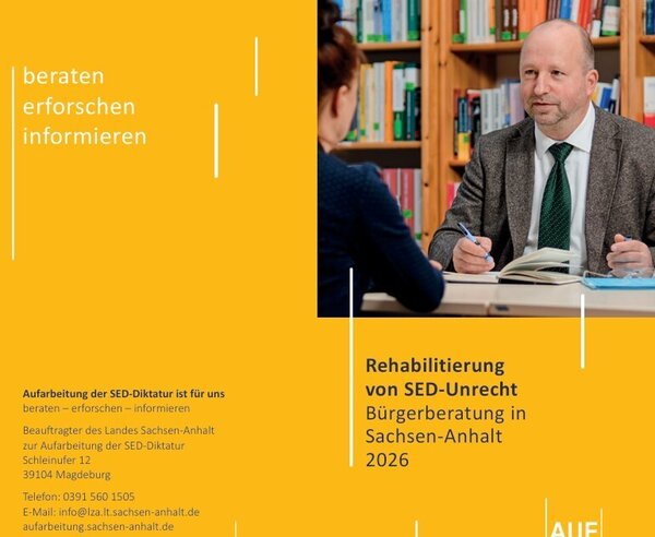 Bild vergr&ouml;&szlig;ern: Screenshot Flyer SED-Unrecht