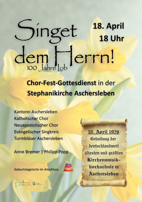 Bild vergr&ouml;&szlig;ern: Chor-Fest-Gottesdienst "Singet dem Herrn"