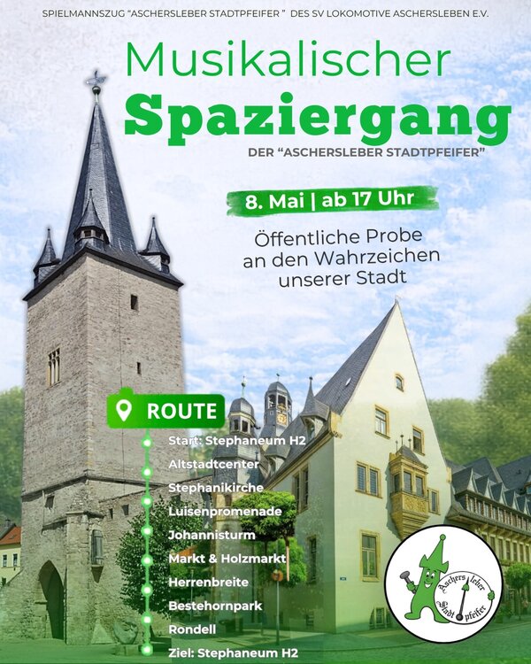 Bild vergr&ouml;&szlig;ern: Musikalischer Spaziergang der Aschersleber Stadtpfeiffer