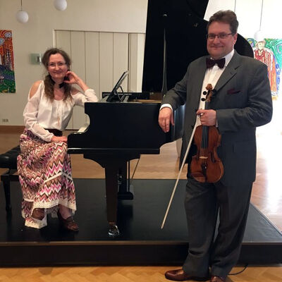 Petra Steinbring (p) und Marco Reiss (v) musizieren als Duo