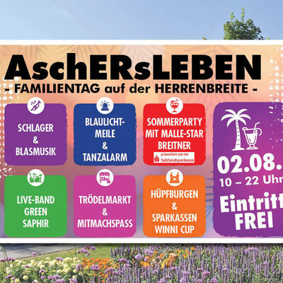 AschERsLEBEN - Gro&szlig;er Familientag auf der Herrenbreite