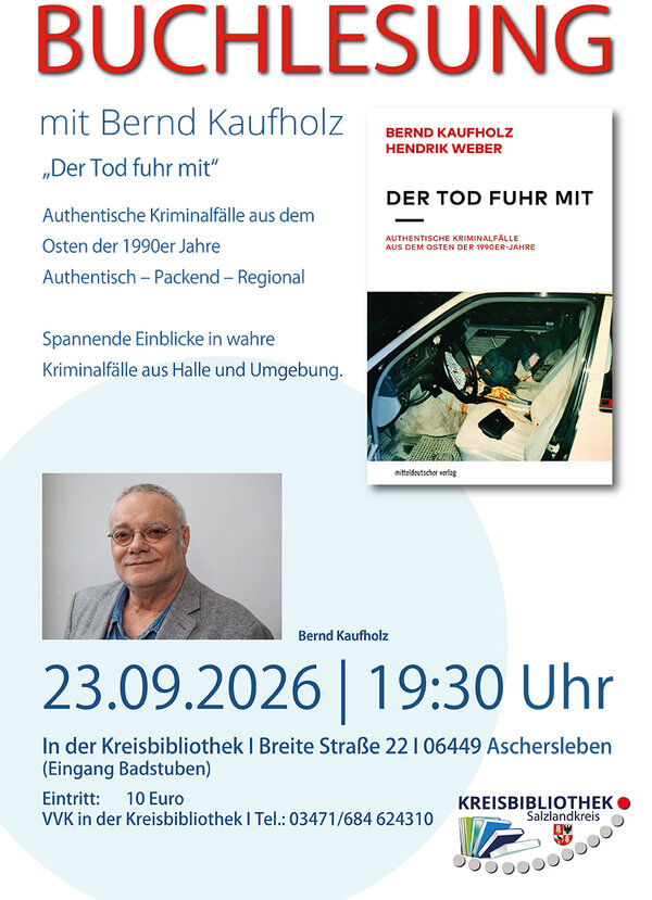 Bild vergr&ouml;&szlig;ern: Buchlesung mit Bernd Kaufholz