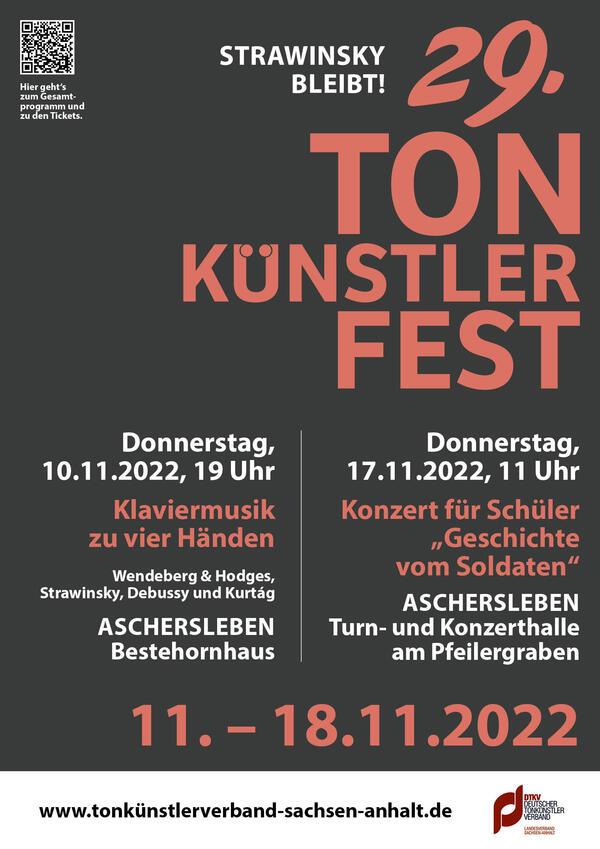 Bild vergrößern: Konzerte zum Tonkünstlerfest 2022 in Aschersleben