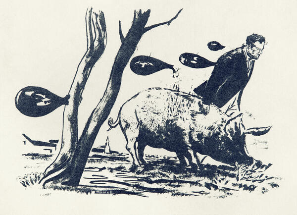 Neujahrsblatt - Werk von Neo Rauch