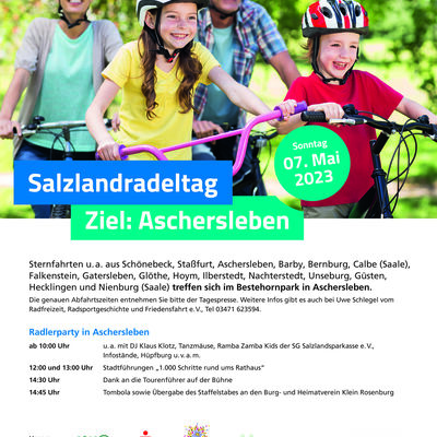 Der 8. Salzland-Radeltag fhrt nach Aschersleben.