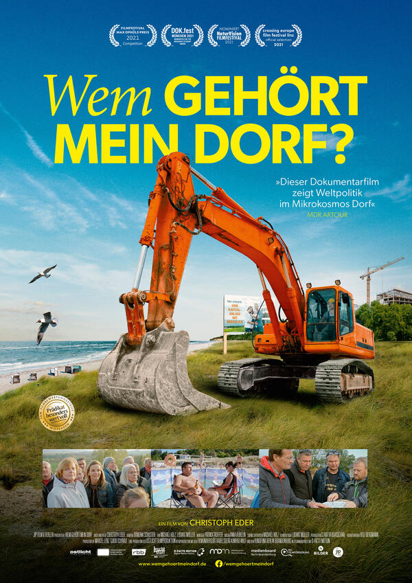 Bild vergrößern: Filmplakat "Wem gehrt mein Dorf?"