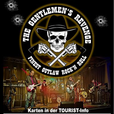 Die Rock`n Roll Band "The Gentlemen's Revenge" spielt im Museumshof Aschersleben.