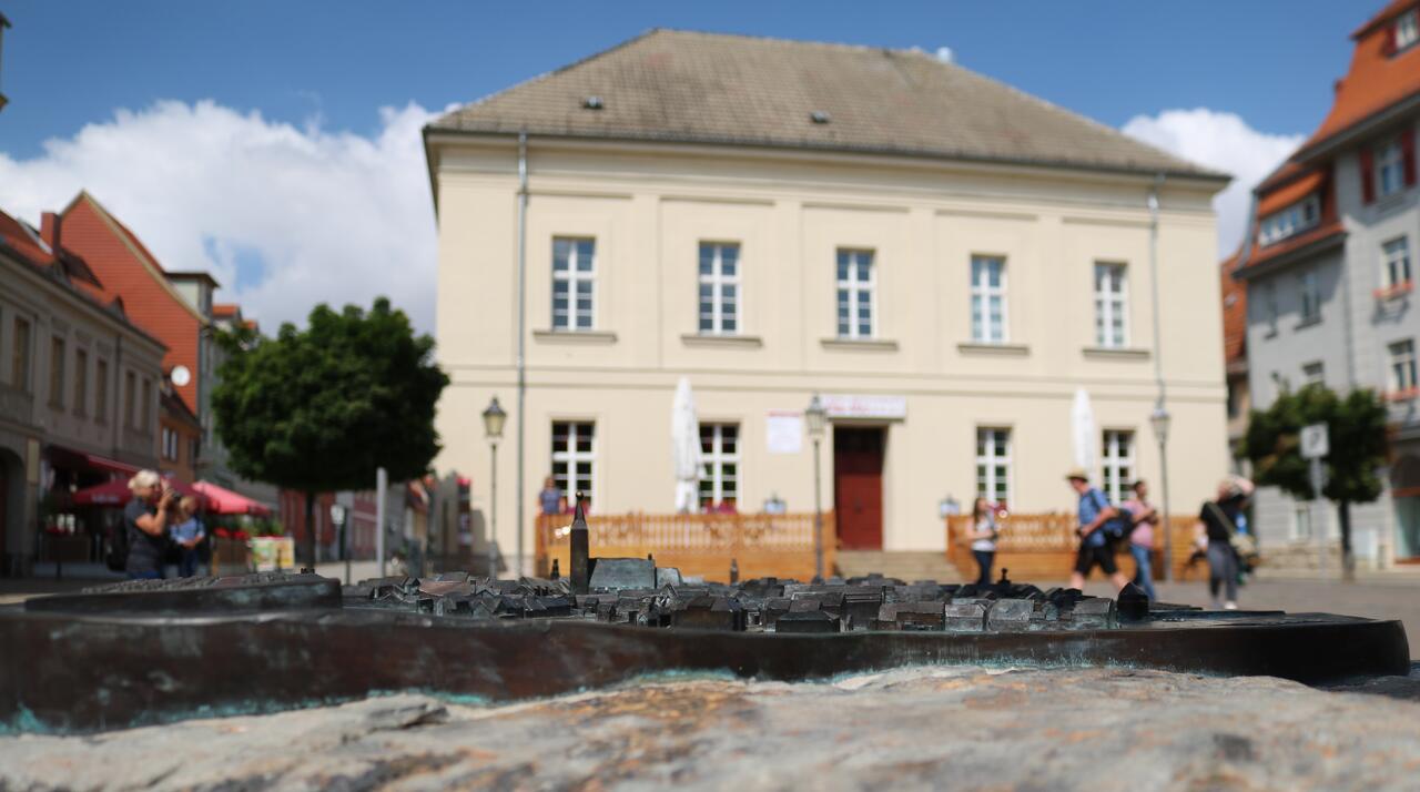 Bronzemodell der Stadt Aschersleben 