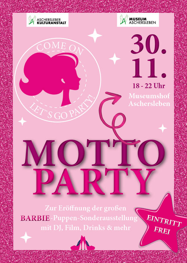 Bild vergrößern: Große Motto-Party zur Eröffnung der Barbie-Puppen-Sonderausstellung.
